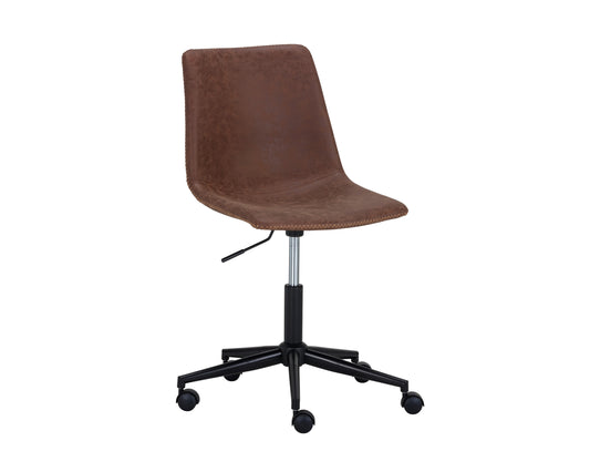 NAHLA CAL OFFICE CHAIR - ANTIQUE BROWN
