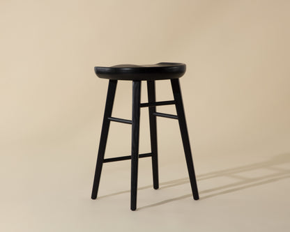 NAHLA DOMINIC COUNTER STOOL - BLACK
