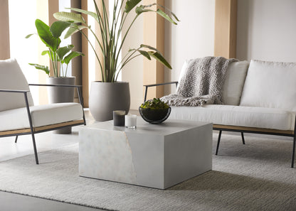 NAHLA KYSON COFFEE TABLE - SILVER