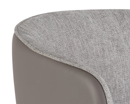NAHLA ASHER BARSTOOL - FLINT GREY / NAPA TAUPE