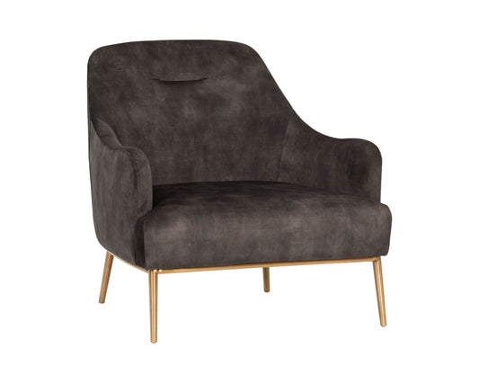NAHLA CAMERON LOUNGE CHAIR - NONO SHITAKE