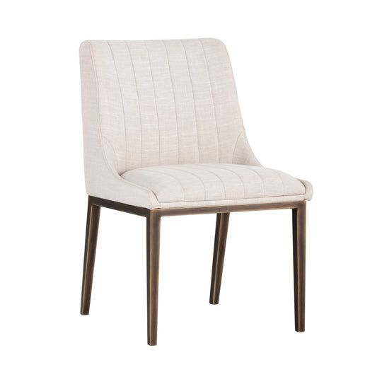 NAHLA HALDEN DINING CHAIR - BEIGE LINEN