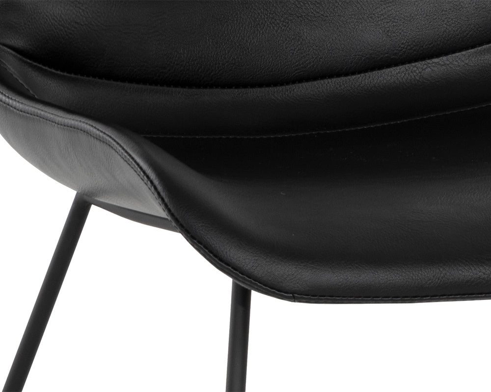 NAHLA GRACEN DINING CHAIR - NIGHTFALL BLACK