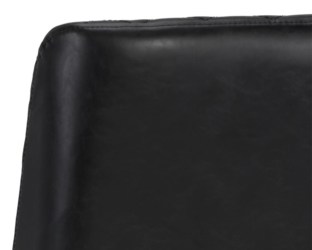 NAHLA LEIGHLAND DINING CHAIR - COAL BLACK