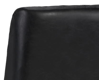 NAHLA LEIGHLAND DINING CHAIR - COAL BLACK
