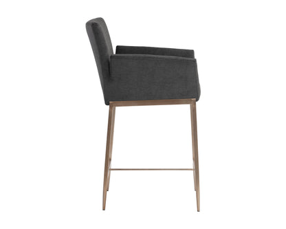 NAHLA GESA COUNTER STOOL - POLO CLUB KOHL GREY