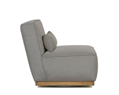NAHLA CARBONIA SWIVEL LOUNGE CHAIR - PALAZZO TAUPE