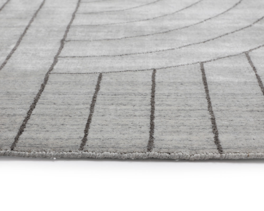 NAHLA FEZ HAND-LOOMED RUG - IVORY / GREY - 9' X 12'
