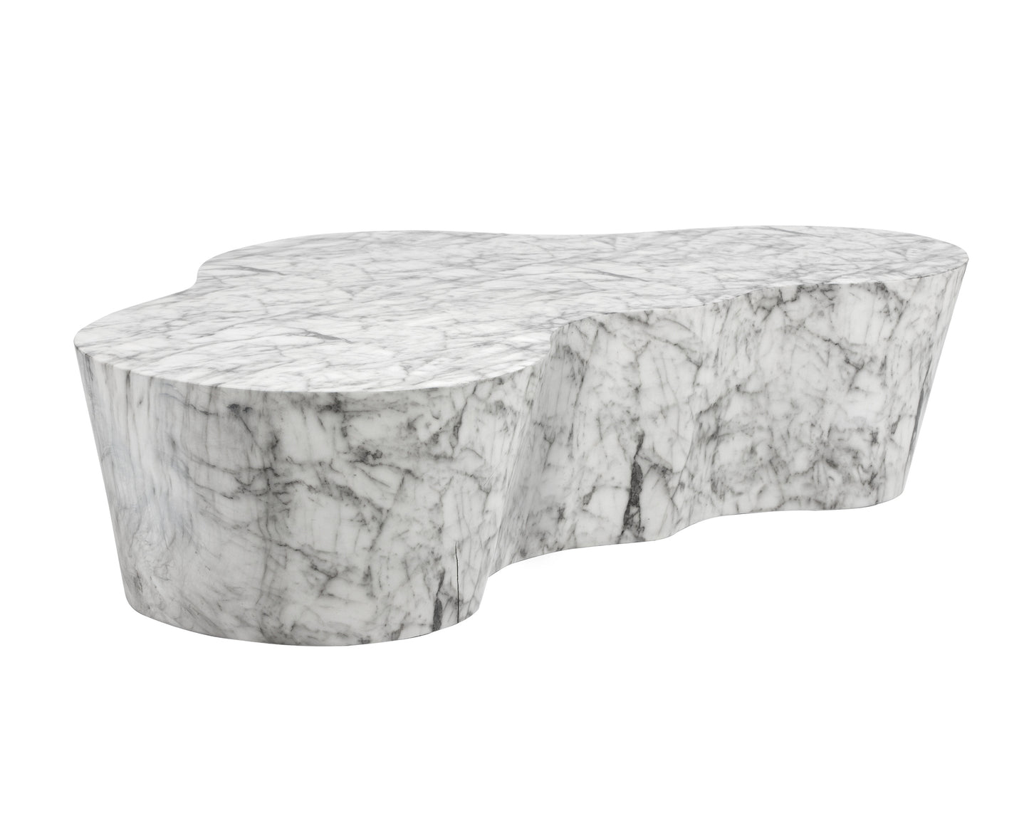 NAHLA AVA COFFEE TABLE - MARBLE LOOK