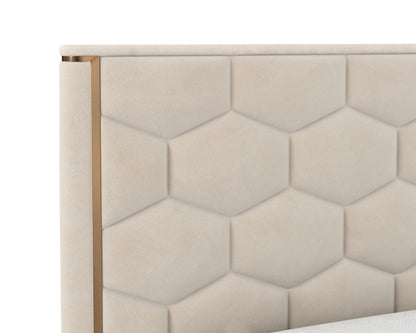 NAHLA ALISHA BED - KING - MEG TAUPE