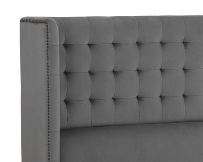 NAHLA CAIRO BED - QUEEN - ANTONIO CHARCOAL