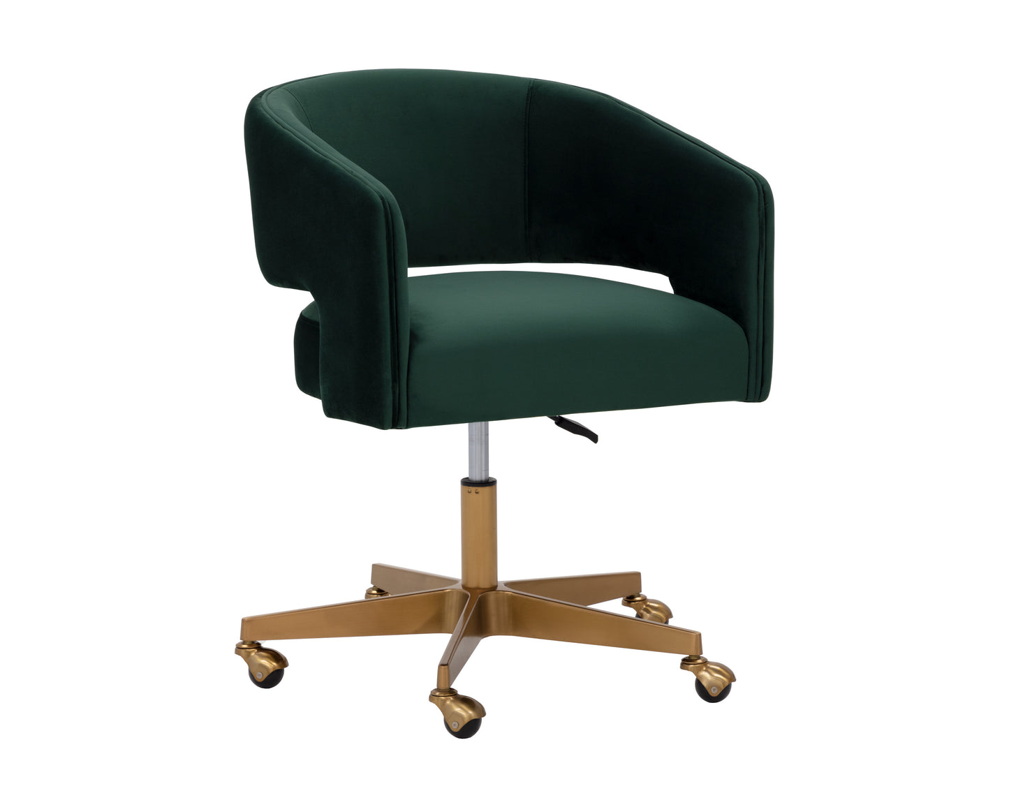 NAHLA CLAREN OFFICE CHAIR - DEEP GREEN SKY