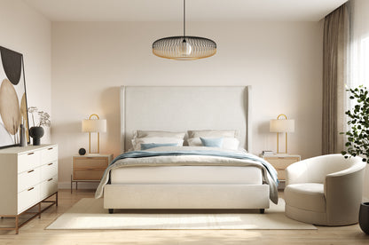 NAHLA JEFFERSON BED - KING - BELFAST OATMEAL