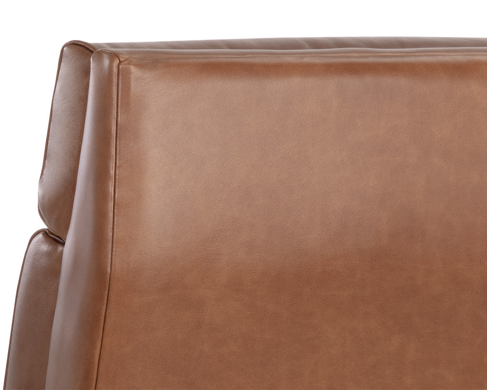 NAHLA BRANDON RECLINER - SHALIMAR TOBACCO LEATHER