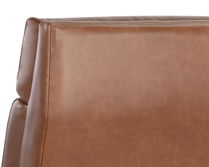 NAHLA BRANDON RECLINER - SHALIMAR TOBACCO LEATHER
