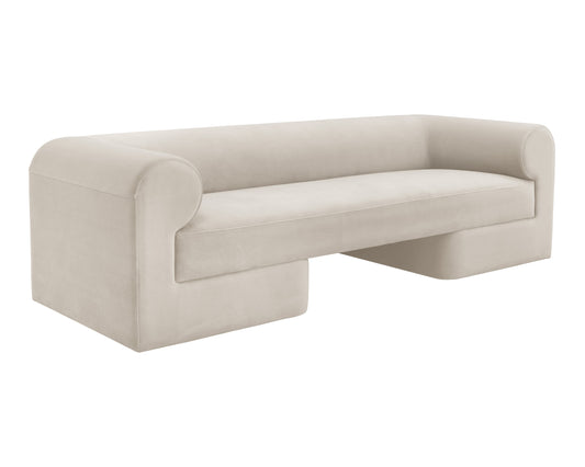 NAHLA IONIC SOFA - MEG TAUPE