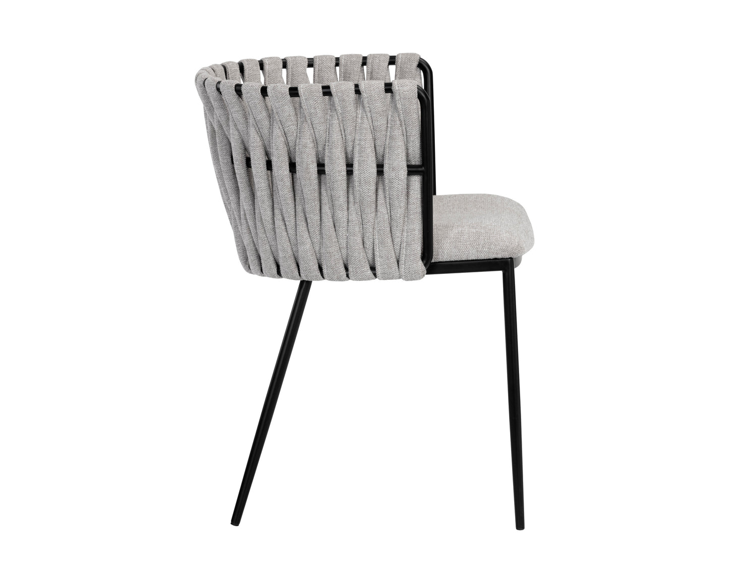 NAHLA SARAI DINING ARMCHAIR - BELFAST HEATHER GREY