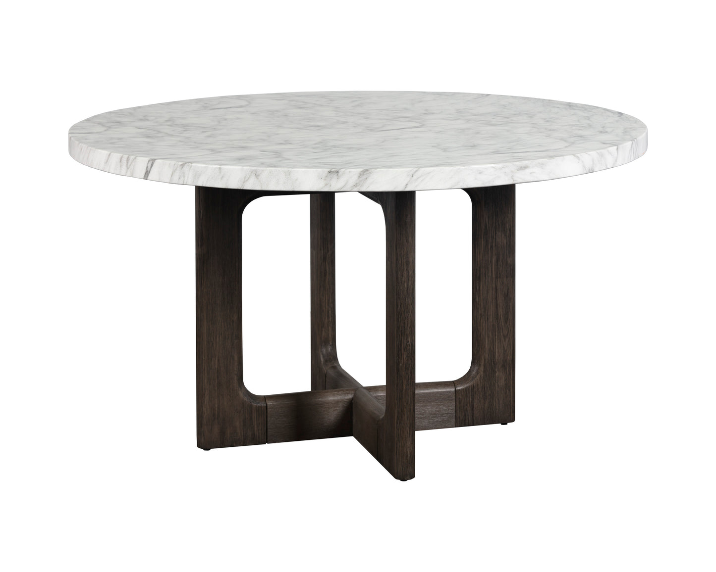 NAHLA CYPHER DINING TABLE TOP - MARBLE LOOK - WHITE - 55"