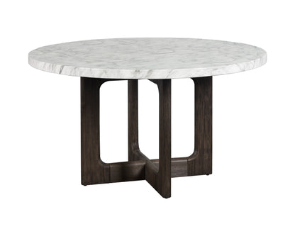 NAHLA CYPHER DINING TABLE TOP - MARBLE LOOK - WHITE - 55"