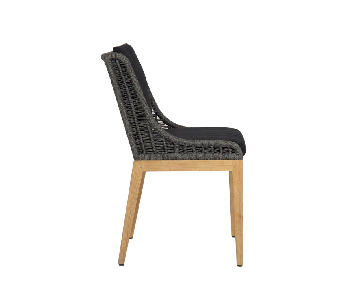 NAHLA SORRENTO DINING CHAIR - NATURAL - ARASHI BLACK