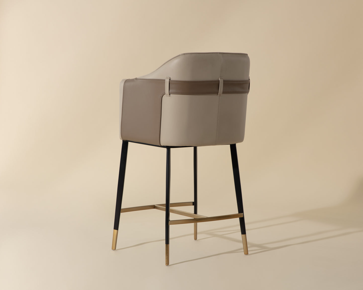 NAHLA CHRISTIAN COUNTER STOOL - NAPA BEIGE / NAPA TAN