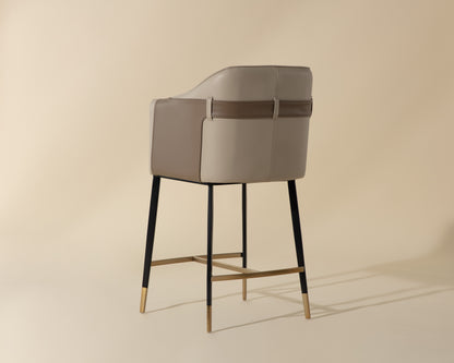 NAHLA CHRISTIAN COUNTER STOOL - NAPA BEIGE / NAPA TAN