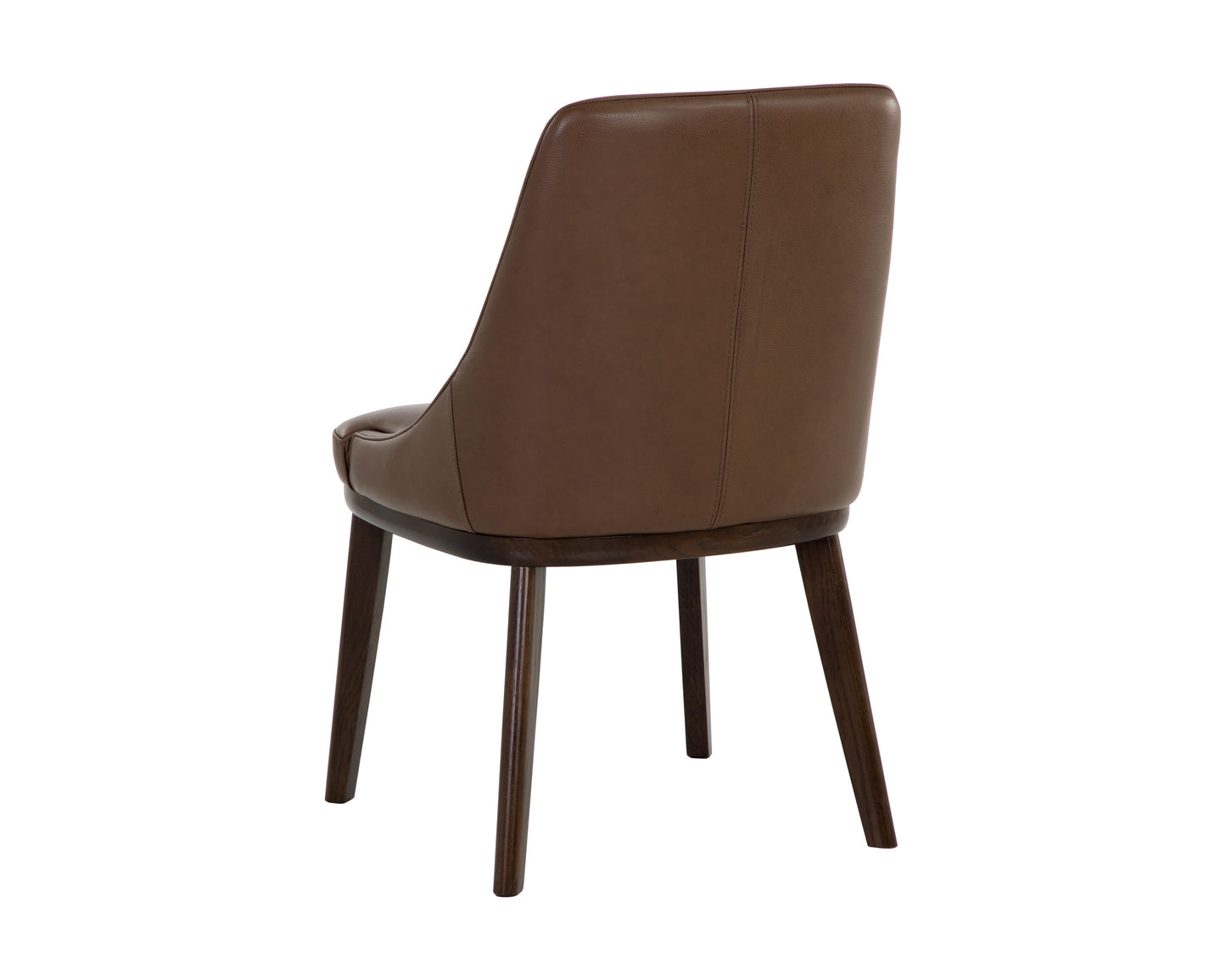 NAHLA JODY DINING CHAIR - MISSOURI MAHOGANY LEATHER