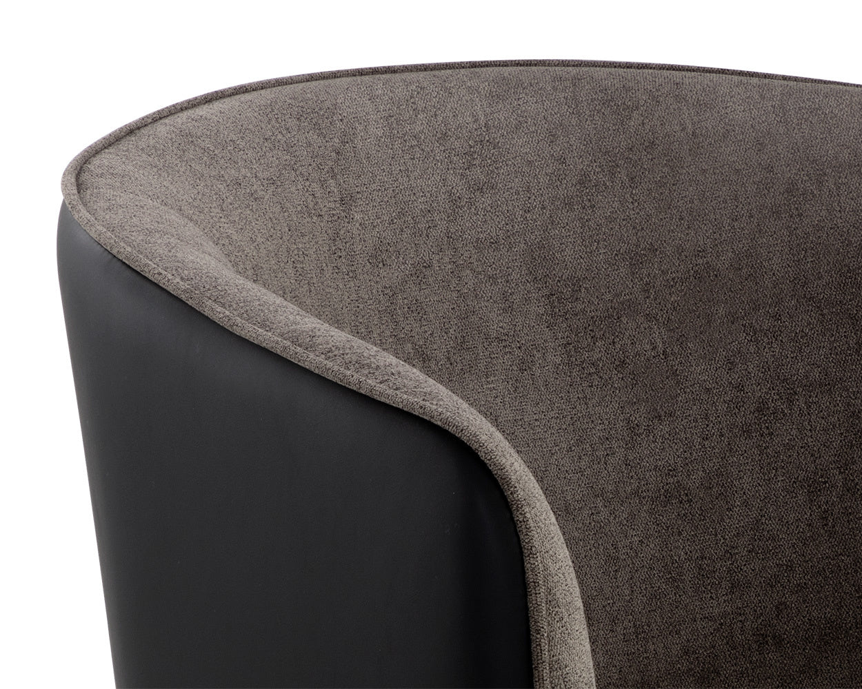 NAHLA ASHER LOUNGE CHAIR - SPARROW GREY / NAPA BLACK