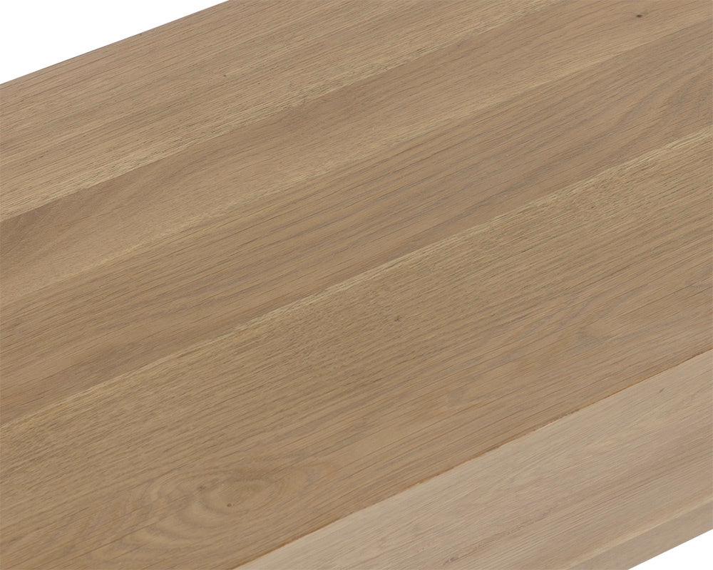 NAHLA GREGOR BENCH - RUSTIC OAK