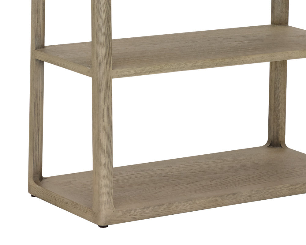 NAHLA DONCASTER BOOKCASE - LARGE - SMOKE GREY