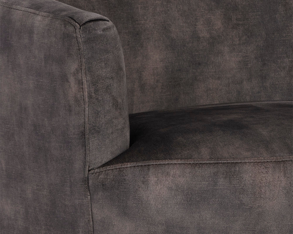 NAHLA CASEY SWIVEL LOUNGE CHAIR - NONO SHITAKE