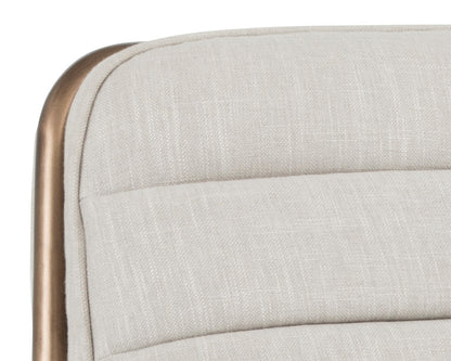 NAHLA LINCOLN LOUNGE CHAIR - BEIGE LINEN