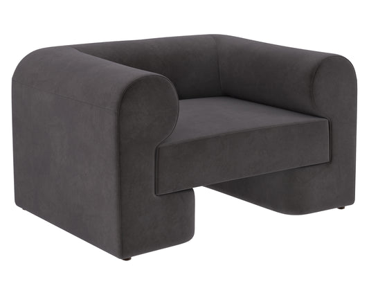 NAHLA IONIC ARMCHAIR - MEG ASH