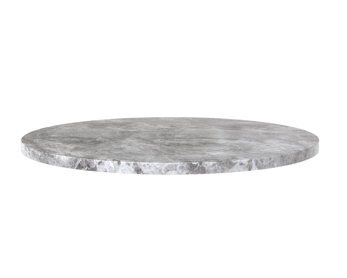 NAHLA CYPHER DINING TABLE TOP - MARBLE LOOK - GREY - 55"