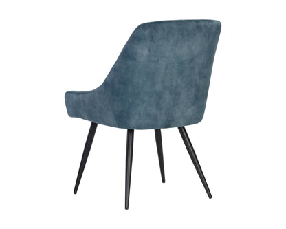 NAHLA CHARDON DINING CHAIR - NONO PETROL