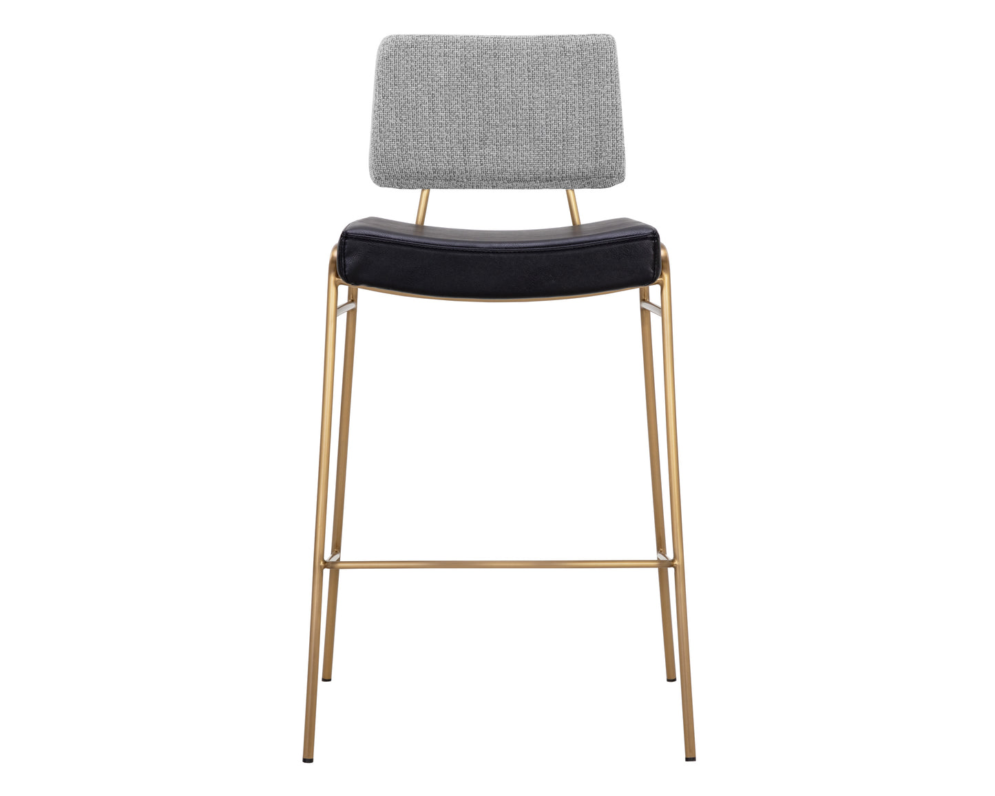 NAHLA BRINLEY BARSTOOL - GOLD - NIGHTFALL BLACK / CHACHA GREY