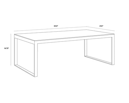 NAHLA EVERT COFFEE TABLE - LOW