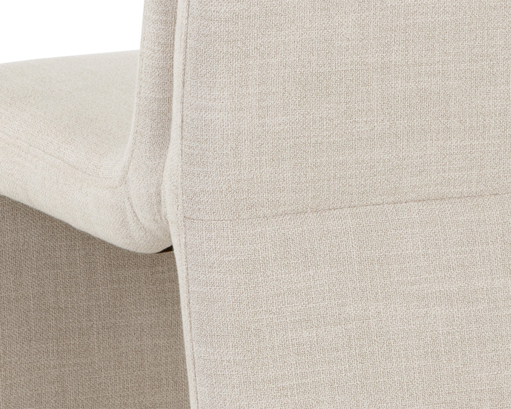NAHLA CASCATA DINING CHAIR - EFFIE LINEN