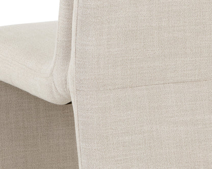 NAHLA CASCATA DINING CHAIR - EFFIE LINEN