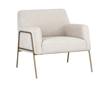 NAHLA CYBIL LOUNGE CHAIR - DOVE CREAM
