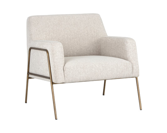 NAHLA CYBIL LOUNGE CHAIR - DOVE CREAM