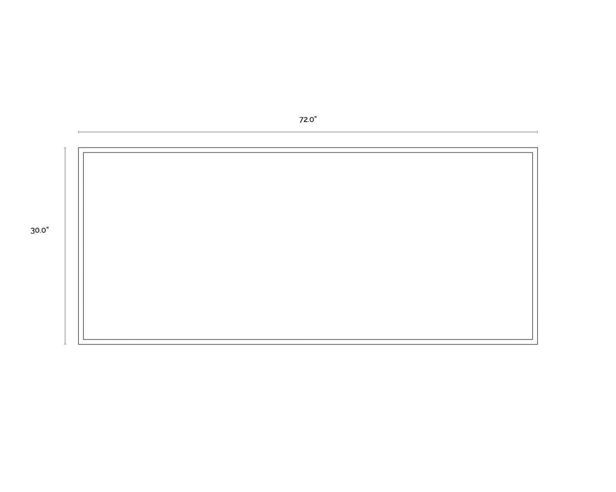NAHLA FREQUENCY - 72" X 30" - SILVER FLOATER FRAME