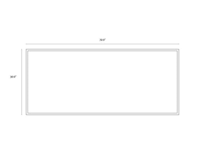NAHLA FREQUENCY - 72" X 30" - SILVER FLOATER FRAME