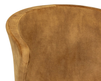 NAHLA ERIC DINING CHAIR - NONO TAPENADE GOLD