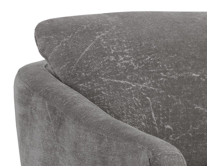 NAHLA IRINA SWIVEL LOUNGE CHAIR - NEPAL PEBBLE
