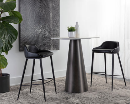 NAHLA ASTRA BARSTOOL - BLACK - NIGHTFALL BLACK