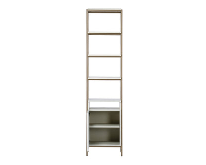 NAHLA AMBROSE MODULAR BOOKCASE - SMALL - CHAMPAGNE GOLD - CREAM