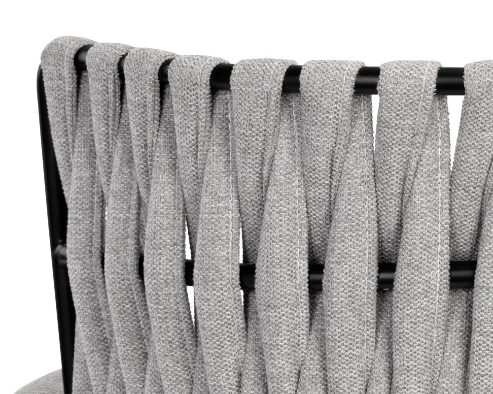 NAHLA SARAI DINING ARMCHAIR - BELFAST HEATHER GREY