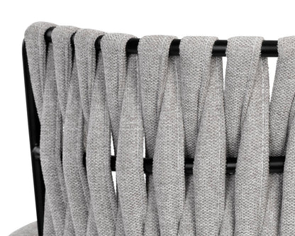 NAHLA SARAI DINING ARMCHAIR - BELFAST HEATHER GREY