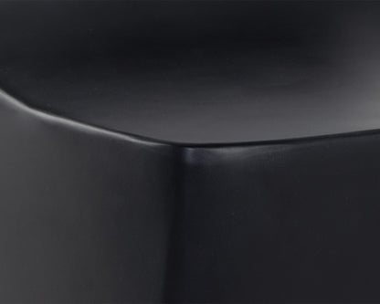 NAHLA LEDGER STOOL - BLACK